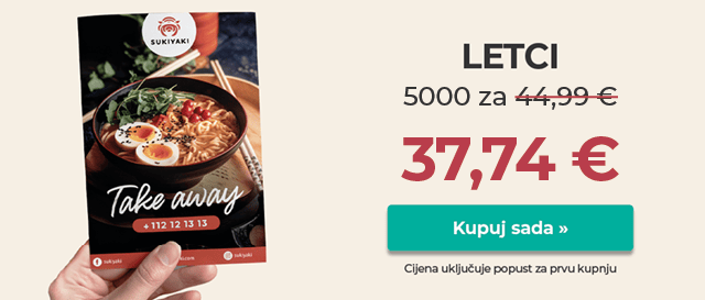 Tiskajte letke po najboljoj cijeni. Vrhunska kvaliteta i brza isporuka.